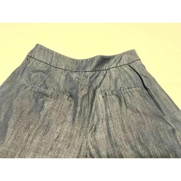 SIZE 0 Tibi‎ High Quality Blue Wide Legged Cullotes Capri Pants Lyocel Cotton - Picture 4 of 7